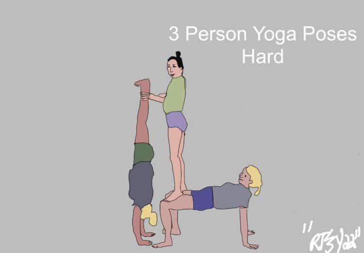 3 Person Yoga Poses Hard